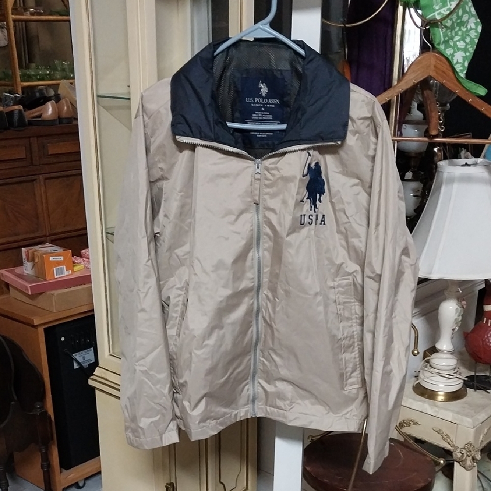 U.S. Polo Assn. Men's Khaki Golf Jacket